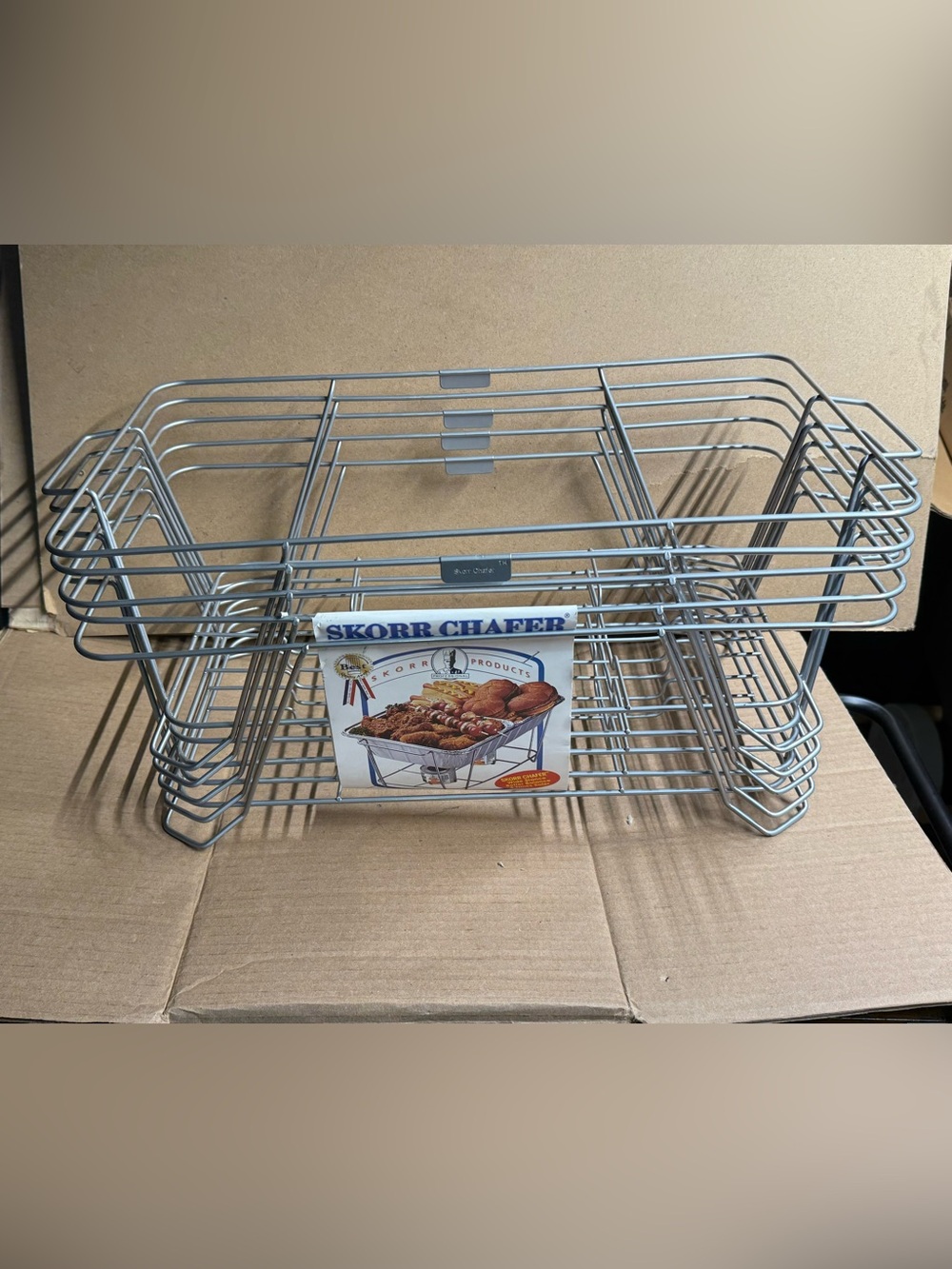 Skorr Sturdy Stackable Wire Buffet Racks (x5)